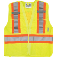 Veste de s&eacute;curit&eacute; pour la circulation, Jaune lime haute visibilit&eacute;, Moyen/Petit, Polyester Seaboard Timber Mart