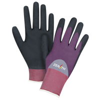 Gants enduits de premi&egrave;re qualit&eacute; ZX-2, 8/Moyen, R&ecirc;vetement Nitrile/Mousse de nitrile, Calibre 18, Enveloppe en Nylon Seaboard Timber Mart