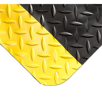 Smart Mats No.497, Diamond, 4' x 10' x 1", Black/Yellow, PVC/Urethane Seaboard Timber Mart