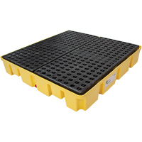 Palette de d&eacute;versements Poly-Slim-Line sans drain, Capacit&eacute; de d&eacute;versement 66 gal. US, 49" x 49" x 8,75" Seaboard Timber Mart