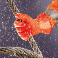 Polar Grip&reg; 23-700 Gloves, 9/Large, PVC Coating, Nylon Shell Seaboard Timber Mart