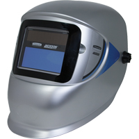 WH40 Variable ADF Welding Helmet, 3.77" L x 1.65" W View Area, 9 - 13 Shade Range, Silver Seaboard Timber Mart