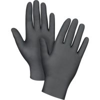 Gants jetables en paquets pour distributeur, 2T-Grand, Nitrile, 5 mils, Sans poudre, Noir Seaboard Timber Mart