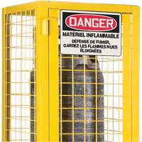 Armoire de s&eacute;curit&eacute; pour cylindres de gaz conforme aux normes de la CSA, nbre de bouteilles: 2, 17" , 17" , 69" , Jaune Seaboard Timber Mart