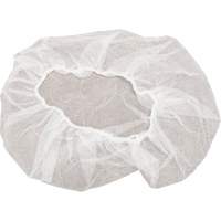 Non-Woven Bouffant Caps, Polypropylene, 18", White Seaboard Timber Mart
