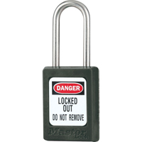 Cadenas de s&eacute;curit&eacute; S31 Zenex, Noir, Cl&eacute;s diff&eacute;rentes, Thermoplastique, Largeur de 1-3/8" Seaboard Timber Mart