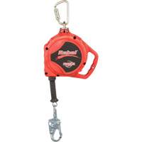 Rebel Self Retracting Lifeline, 33', Galvanized Steel, Swivel Seaboard Timber Mart