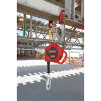 Rebel Self Retracting Lifeline, 33', Galvanized Steel, Swivel Seaboard Timber Mart