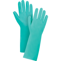 Gants r&eacute;sistants aux produits chimiques &agrave; prise en losange, Taille 8, 13" lo, Nitrile, 22 mils Seaboard Timber Mart