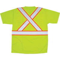 CSA Compliant T-Shirt, Polyester, Medium, High Visibility Lime-Yellow Seaboard Timber Mart