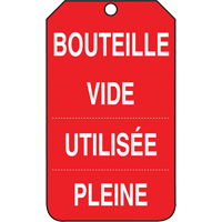 &eacute;tiquettes de s&eacute;curit&eacute; d'inspection et de contr&ocirc;le de l'&eacute;tat de l'&eacute;quipement, Papier cartonn&eacute;, 3-3/8" la x 5-7/8" h, Français Seaboard Timber Mart