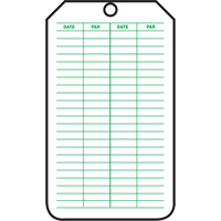 &eacute;tiquettes de s&eacute;curit&eacute; d'inspection et de contr&ocirc;le de l'&eacute;tat de l'&eacute;quipement, Papier cartonn&eacute;, 3-1/8" la x 5-7/8" h, Français Seaboard Timber Mart