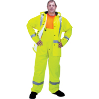 RZ900 Premium Traffic Rain Suit, Polyester/PVC, Medium, Lime-Yellow Seaboard Timber Mart
