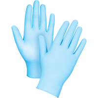 Gants tactiles jetables de calibre m&eacute;dical, Petit, Nitrile/vinyle, 4,5 mils, Sans poudre, Bleu, Classe 2 Seaboard Timber Mart