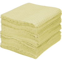 Premium Fine Fiber Sorbent Pads, Hazmat, 15" x 17", 30 gal. Absorbancy Seaboard Timber Mart