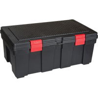 Water Resistant Storage Container, 33" W x 19" D x 13" H, Black Seaboard Timber Mart