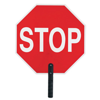 "Stop" Traffic Sign, 18" x 18", Plastic, English with Pictogram Seaboard Timber Mart