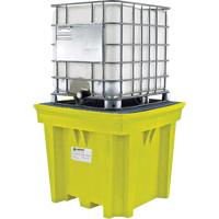 GRV Space-Saver sans drain, Capacit&eacute; de d&eacute;versement 275 gal. US, 57" x 57" x 48" Seaboard Timber Mart