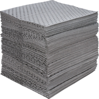Industrial-Grade Fine Fibre Sorbent Pads, Universal, 15" x 17", 40 gal. Absorbancy Seaboard Timber Mart