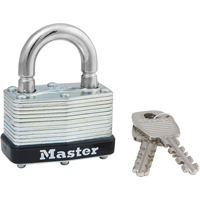 Laminated Padlock, Silver, Keyed Alike, Laminated Steel, 1-3/4" Width Seaboard Timber Mart