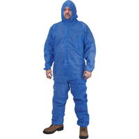 Hooded Coveralls, Medium, Blue, SMS Seaboard Timber Mart