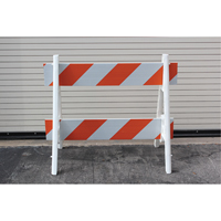 Barricades, En A, 28,6" lo x 40" h, Orange/Blanc Seaboard Timber Mart