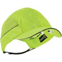 Skullerz&reg; 8960 Short Brim Bump Cap with LED Lighting, High Visibility Lime Green Seaboard Timber Mart
