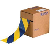 Ruban de marquage pour planchers ToughStripe, 3" x 100', Polyester, Bleu et jaune Seaboard Timber Mart