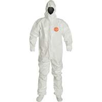 Hooded Coveralls, Tychem&reg; 4000, 2X-Large, White Seaboard Timber Mart