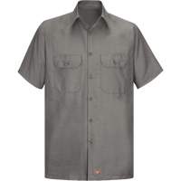 Short Sleeve Ripstop Shirt, Men's, 3X-Large, Grey Seaboard Timber Mart