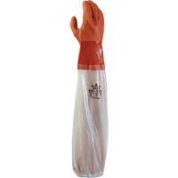 Gants 640 r&eacute;sistants aux produits chimiques, Taille Moyen, 25" lo, PVC, Doublure en Coton, 43.3-mil Seaboard Timber Mart