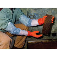 Gants 640 r&eacute;sistants aux produits chimiques, Taille Moyen, 25" lo, PVC, Doublure en Coton, 43.3-mil Seaboard Timber Mart