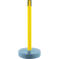 Outdoor TensaBarrier&reg; - Receiver Posts, 37" High, Yellow Seaboard Timber Mart