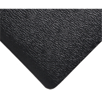 Deluxe Soft Step No. 444 Mats, Pebbled, 3' x 5' x 5/8", Black, PVC Sponge Seaboard Timber Mart