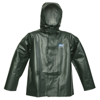 Journeyman Chemical Resistant Rain Jacket, Small, Green, Polyester/PVC Seaboard Timber Mart