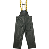 Journeyman Chemical Resistant Rain Bib Pants, Small, Green, Polyester/PVC Seaboard Timber Mart