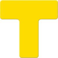 Marqueurs all&eacute;g&eacute;e/5S Armor Stripe, T, 6" lo x 6" la, Jaune, Plastique Seaboard Timber Mart