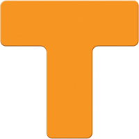 Marqueurs all&eacute;g&eacute;e/5S Armor Stripe, T, 6" lo x 6" la, Orange, Plastique Seaboard Timber Mart