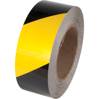 Tuff Mark&reg; Floor Marking Tape, 3" x 100', Polyester, Black and Yellow Seaboard Timber Mart