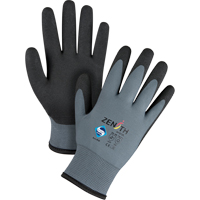 Gants enduits de premi&egrave;re qualit&eacute; ZX-30°, 8/Moyen, R&ecirc;vetement PVC, Calibre 15, Enveloppe en Nylon Seaboard Timber Mart