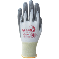 Gants r&eacute;sistants &agrave; la coupe PowerFit Lebon, Taille Grand/9, Calibre 13, Rev&ecirc;tement Polyur&eacute;thane, Enveloppe en Poly&eacute;thyl&egrave;ne, ASTM ANSI niveau A2/EN 388 niveau B Seaboard Timber Mart