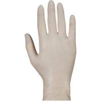 Gants jetables de calibre examen m&eacute;dical KeepKleen, Grand, Latex, 5 mils, Sans poudre, Blanc, Classe 2 Seaboard Timber Mart