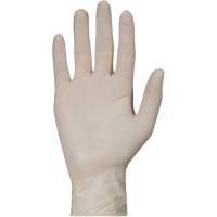 Gants jetables de calibre examen m&eacute;dical KeepKleen, Grand, Latex, 5 mils, Sans poudre, Blanc, Classe 2 Seaboard Timber Mart