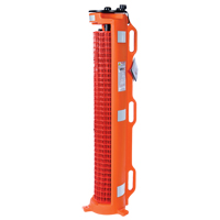 Barri&egrave;re avec roues , 50' lo, Plastique, Orange Seaboard Timber Mart