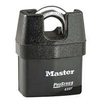 Cadenas prot&eacute;g&eacute; ProSeries, Noir, Cl&eacute;s diff&eacute;rentes, Acier lamin&eacute;, Largeur de 2-5/8" Seaboard Timber Mart