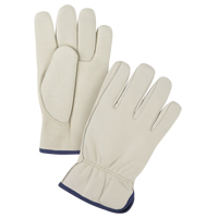 Premium Winter-Lined Driver's Gloves, X-Large, Grain Cowhide Palm, Fleece Inner Lining Seaboard Timber Mart