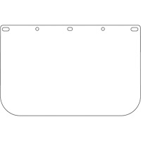 Dynamic Die Cut Faceshield Visor, PETG, Clear Tint Seaboard Timber Mart