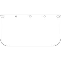 Dynamic Faceshield Visor Window, PETG, Clear Tint Seaboard Timber Mart