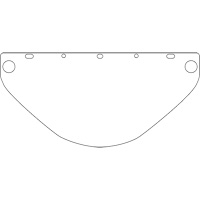 Dynamic Die Cut Faceshield Visor, PETG, Clear Tint Seaboard Timber Mart