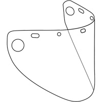 Dynamic Die Cut Formed Faceshield Visor, Polycarbonate, Clear Tint Seaboard Timber Mart